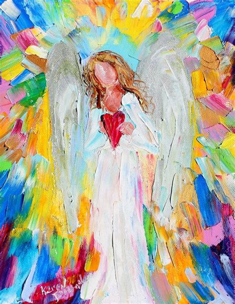 237 best images about ANGEL PAINTINGS on Pinterest | Palette knife ...