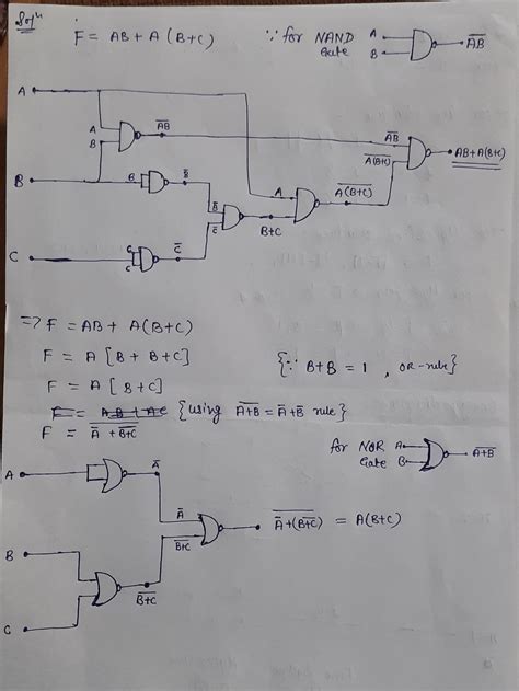 Solved Implement The Given Boolean Function Using NAND Gate Only