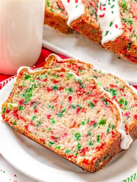 Easy Christmas Funfetti Bread Story Sugar And Soul