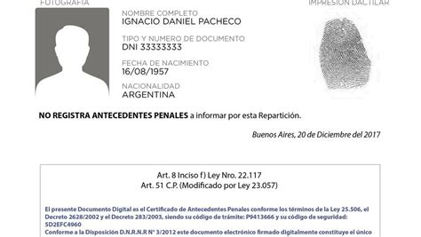 El Certificado De Antecedentes Penales Se Podr Hacer Ntegramente