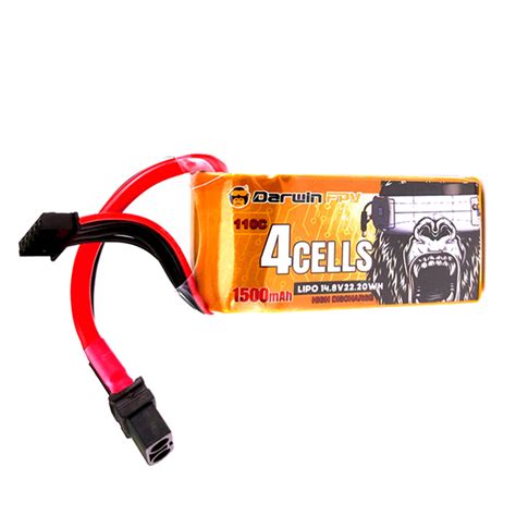 DarwinFPV 14 8V 1500mAh 110C 4S LiPo Battery XT60 Plug For DarwinFPV