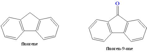 Consider The Structures Of Fluorene 5 And 9 Fluorenone Quizlet