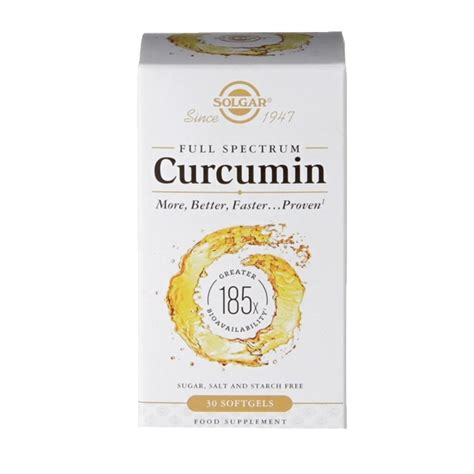 Solgar Full Spectrum Curcumin 185x 30 Softgels - Holland & Barrett Malta