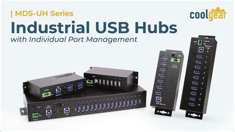 Coolgear Mds Uh Industrial Usb Hubs With Individual Port Control