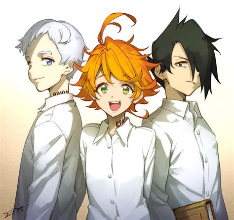 The Promised Neverland Norman Emma Ray Anime Neverland Anime