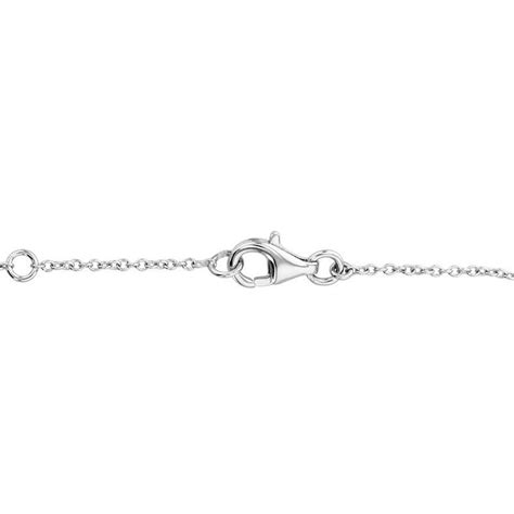 Bracelet Symbole Infini En Or Blanc 750 Et Diamants 0 095 Carat Ocarat