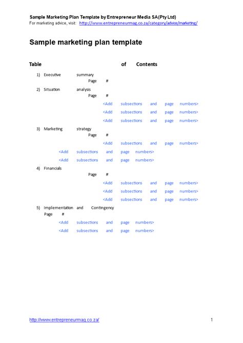 Create a Winning Marketing Strategy with Our Marketing Plan Template ...