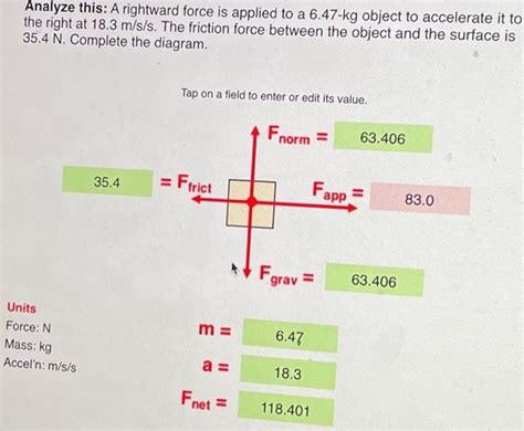 Solved Analyze This A Rightward Force Is Applied To A Chegg