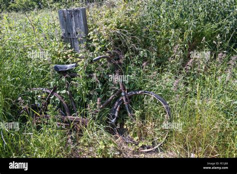 Rusty Old Bike Stock Photo Alamy