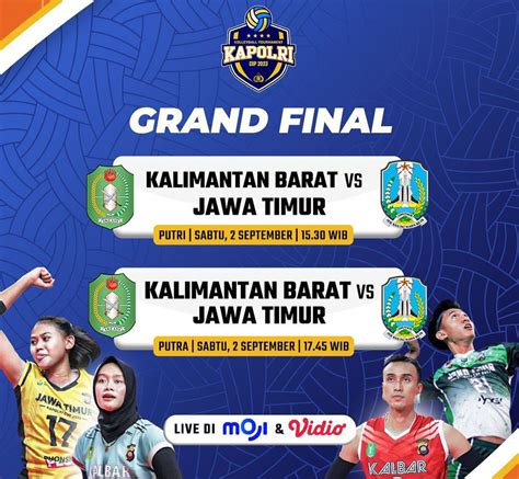 Besok Final Turnamen Voli Kapolri Cup Pertemukan Tim Kalbar Dan