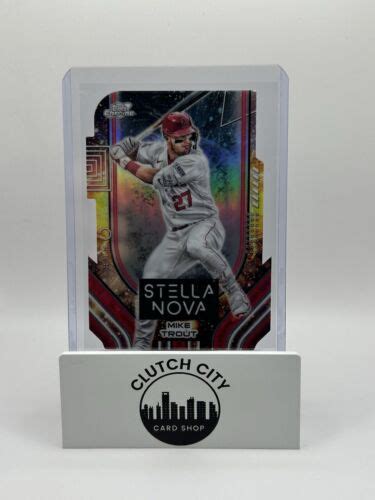 2024 Topps Cosmic Chrome Stella Nova SN 7 Mike Trout SSP EBay