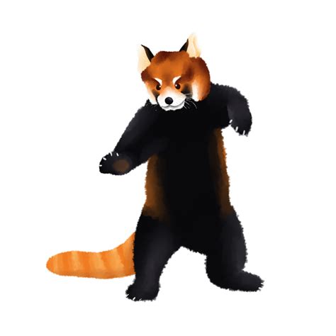 Panda Rojo PNG Para Descargar Gratis