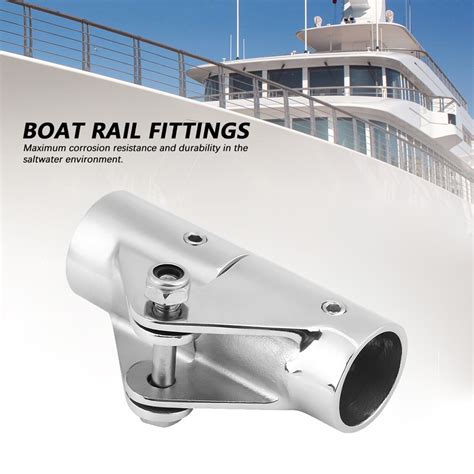 Stainless Steel Folding Swivel Connector Boat Rail Tube Pipe Fittings For Marine Yacht 25mm