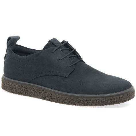 Ecco Crepetray Mens Nubuck Leather Lace Up Shoes Charles Clinkard