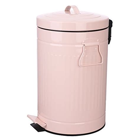 Bathroom Trash Can With Lid Pink Bathroom Garbage Can Round Waste Bin