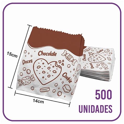 Saco Para Doces Cookies 500 Unidades Dalpack Embalagens