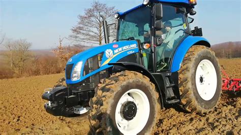 Uprawa Pod Siew Owsa New Holland TD5 85 W Akcji YouTube