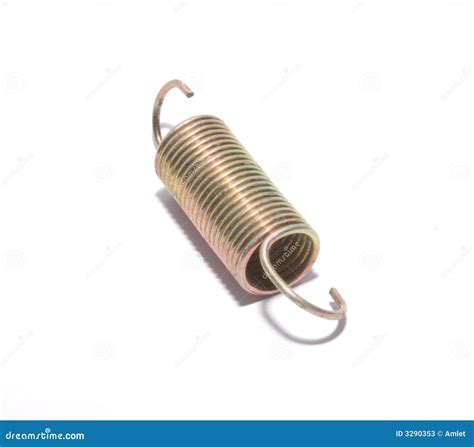 Steel Spring Stock Image Image Of Spring Yellow Strained 3290353