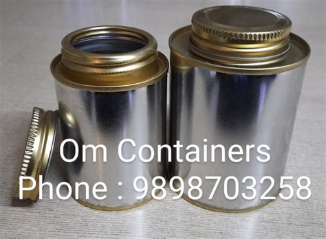 Cylindrical Silver Plain Tin Container Capacity Ml To Litre At