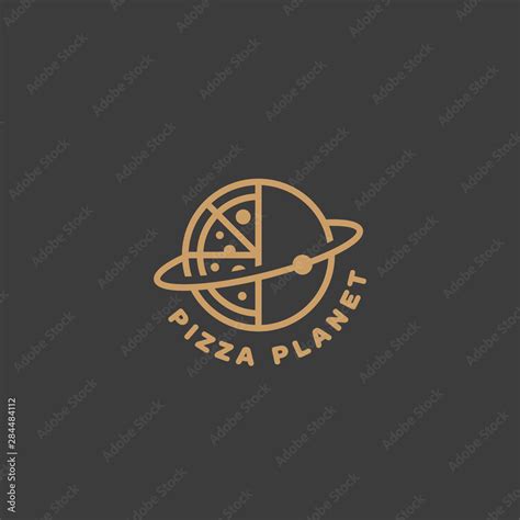 Pizza Planet Logo Stock Vector Adobe Stock