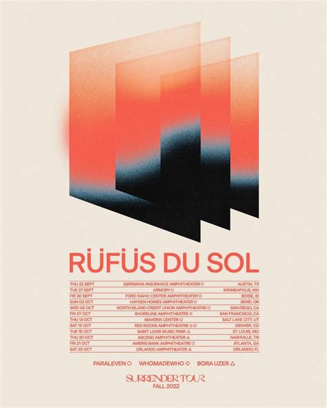 RÜFÜS DU SOL Drops Fall Dates for Surrender Tour EDM Identity