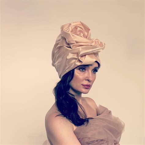 Нежного всем утра Turban Svs By Vera Sukhinina Silk 100 Vintage
