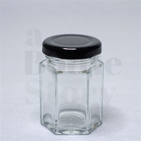 60ml Hexagon Glass Jar A Bottle Story