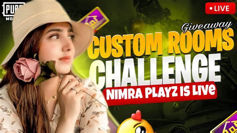 Pubg Mobile Challenge Custom Rooms Giveaways Nimra Playz Live