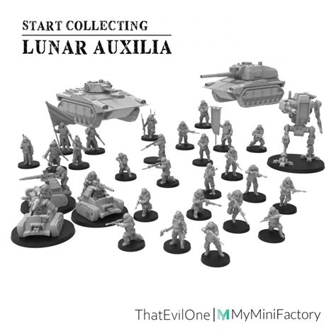 3d Printable Start Collecting Lunar Auxilia Presupported By Thatevilone