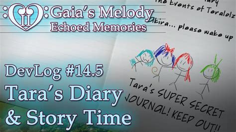 Gaia S Melody EM2 DevLog 14 5 Tara S Diary Story Time RPG Maker