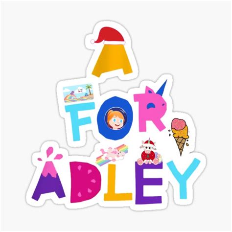 "a for adley merry christmas" Sticker for Sale by marwa-Ah | Redbubble