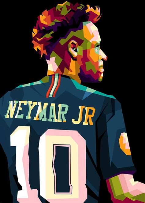 Neymar From Back Drawing By Hendris Juven Fine Art America