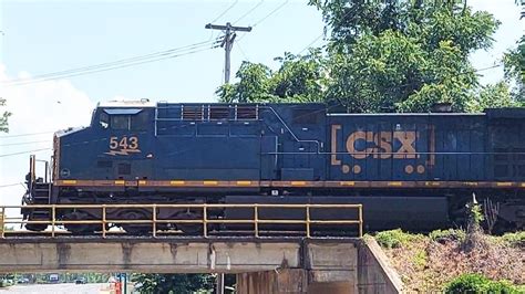 CSX Freight Train M583 Headed Northbound Monroe NC With Csxt 543 In