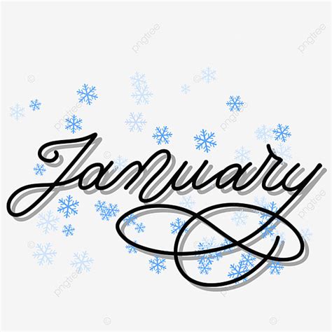 Monat Januar Schriftzug Mit Schnee Png Bild Texteffekt Psd Zum