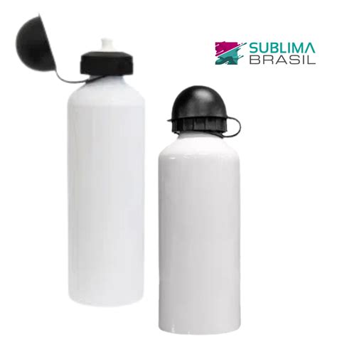 Squeeze De Alum Nio Branco Tampa Bolinha Ml Sublima Brasil