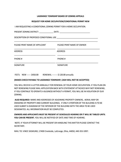 Fillable Online Conditional Use Permit Application Process City Of