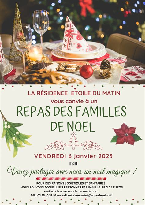 Report du repas des familles Résidence Etoile du Matin