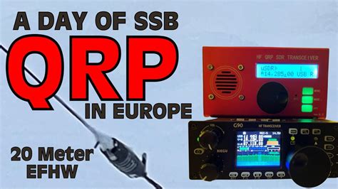 EFHW Antenna For 20 Meters A Day Of QRP YouTube