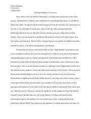 The Elgin Marbles Controversy Research Paper Docx Olivia Rothstein