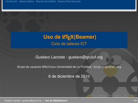 Pdf Introducci N A La Creaci N De Diapositivas Con Latex Beamer