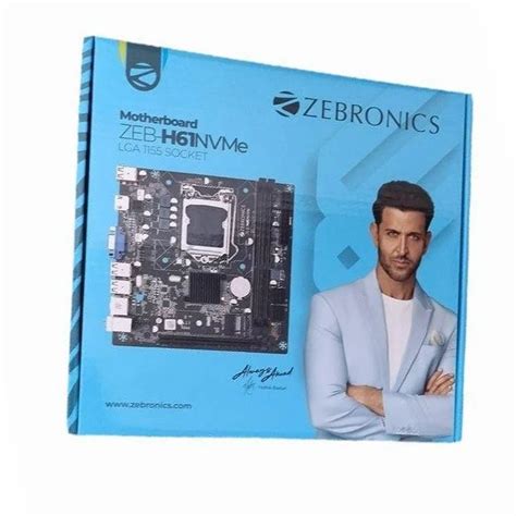 Zebronics Lga 1155 Socket Motherboard, Intel H55 at Rs 1500 in New Delhi