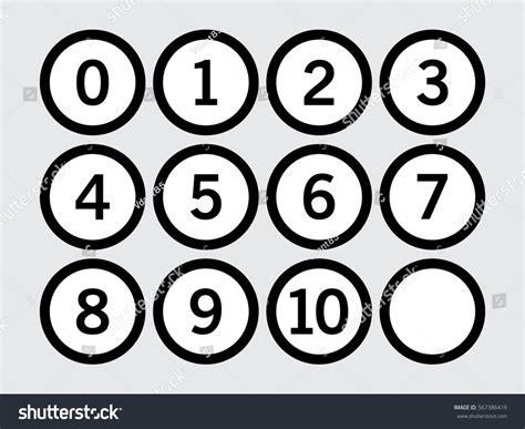 578750 Numbers In Circles Images Stock Photos And Vectors Shutterstock