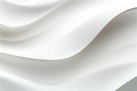 Premium Ai Image Abstract White Wavy Background