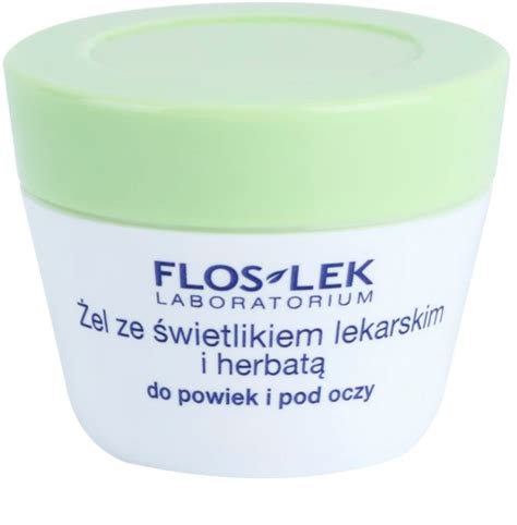 FlosLek Laboratorium Eye Care gel para o contorno dos olhos chá