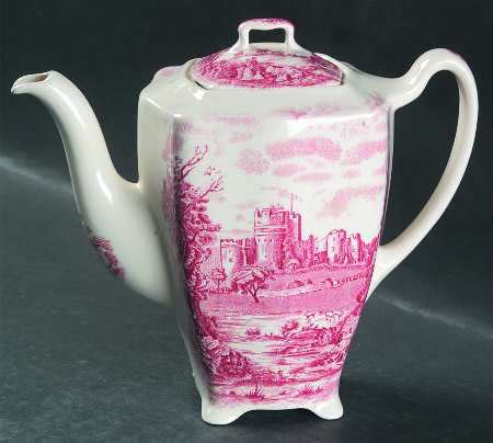 Castle Story Pink Coffee Pot Lid By Johnson Brothers Replacements Ltd