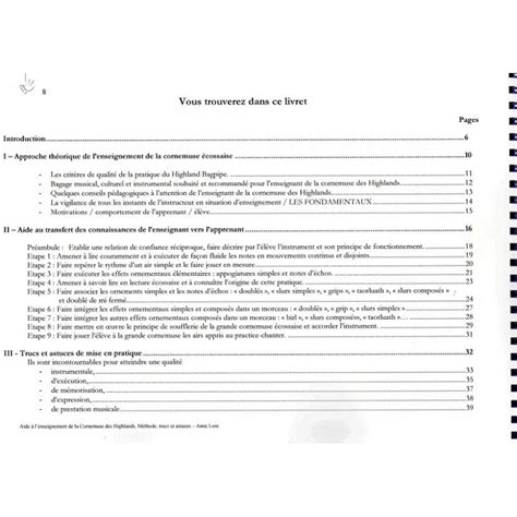 Cornemuse Aide à lenseignement de la cornemuse des Highlands