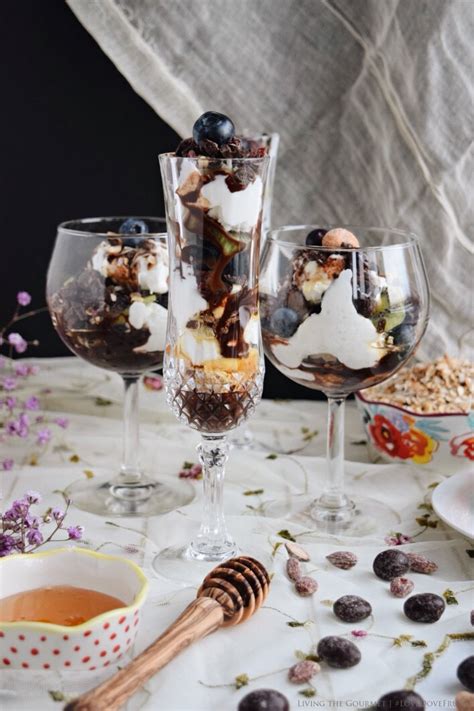 Greek Yogurt Parfaits with DOVE® Chocolate Fruit & Nut - Living The Gourmet