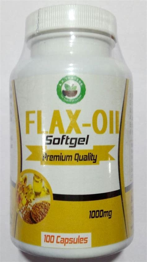 Flaxseed Oil 1000 Mg Softgel Capsules Mherbals Non Prescription At