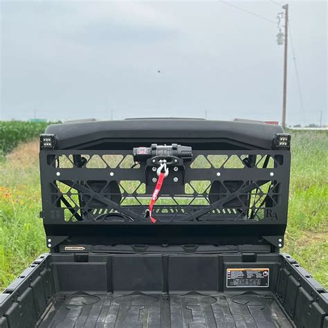 Can Am Defender Headache Rack With Optional Winch Bed Hoist