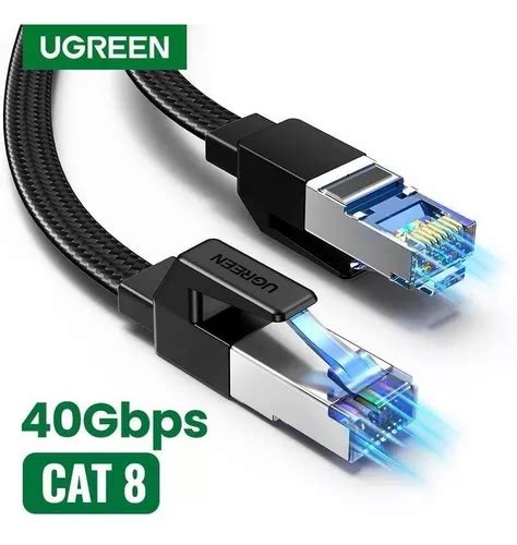 Cabo De Rede Rj Flat Cat Gbps Mhz Ugreen M Frete Gr Tis